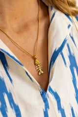 Camisa rombo azul mangas cortas