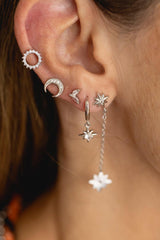 Aros estrella brilli plata