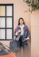 Bolso Tote Bag vichy negro