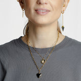 Colgante Corazón de melón Negro