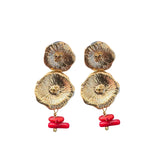 Pendientes Azucena Coral