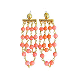 Pendientes Cadena coral