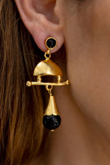 Pendientes Campana Negro