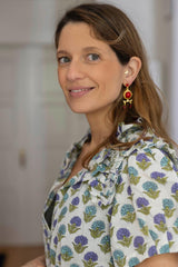 Pendientes Redondos Rojo