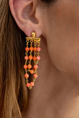 Pendientes Cadena coral