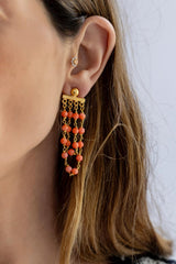 Pendientes Cadena coral