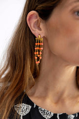 Pendientes Cadena coral