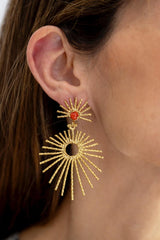 Pendientes Estrella Fugaz Coral