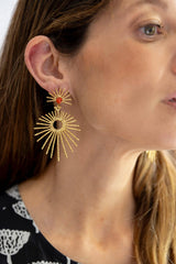 Pendientes Estrella Fugaz Coral