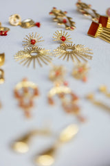 Pendientes Estrella Fugaz Coral