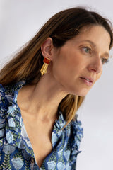 Pendientes Morisco coral