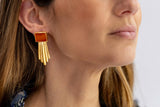 Pendientes Morisco coral