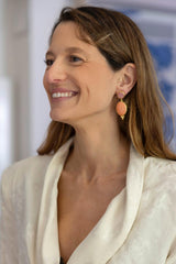 Pendientes Avellano coral