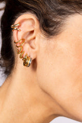 Aros Dobles Grueso Dorado