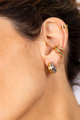 Aros Dobles Grueso Dorado