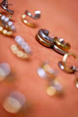 Aros Dobles Grueso Dorado