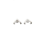 Pendientes agarre plata