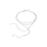 colgante triple plano plata