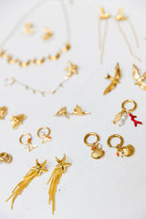 Pendientes luna perlada