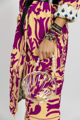 Bolso concha transparente