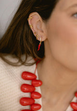 Pendientes estrella de mar dorada