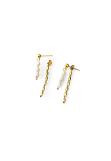 Pendientes tres perlas