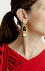 Pendientes Rous Negro