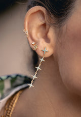 Pendientes Florecilla Circon