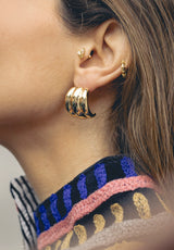 Pendientes aros líneas