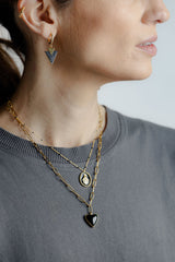 Colgante Corazón de melón Negro