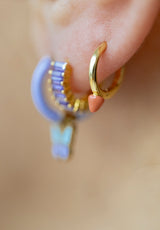 Aros esmaltados mariposa