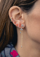 Pendientes tres coral