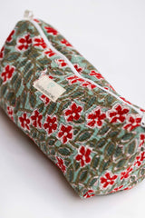 Neceser estampado Flor Roja XL