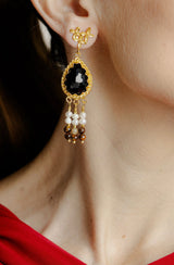 Pendientes Rous Negro