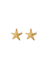 Pendientes estrella de mar dorada