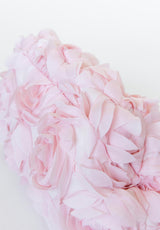 Bolso mano rosas rosa