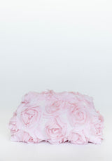 Bolso mano rosas rosa