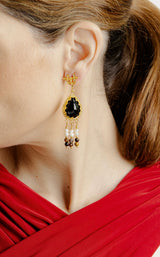 Pendientes Rous Negro