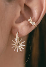 Ear cuff libélula brillante