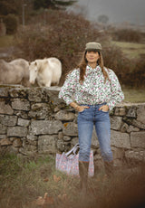 Bolso Tote Bag gris y rosa