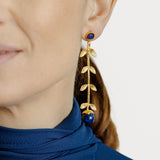 PENDIENTES ROCHI AZUL