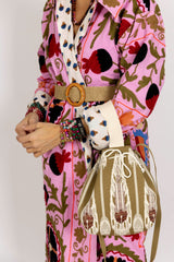 Bolso étnico marrón