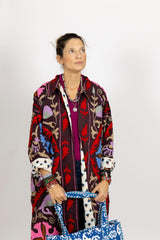 Chaqueta kaftan Burdeos