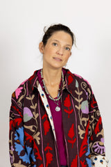 Chaqueta kaftan Burdeos