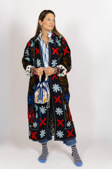 Chaqueta kaftan azul