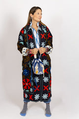 Chaqueta kaftan azul