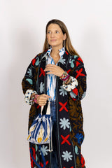 Chaqueta kaftan azul