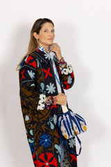 Chaqueta kaftan azul