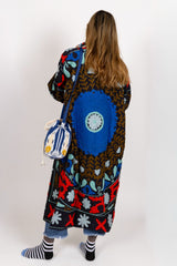 Chaqueta kaftan azul