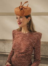 Pendientes Piedra Burdeos